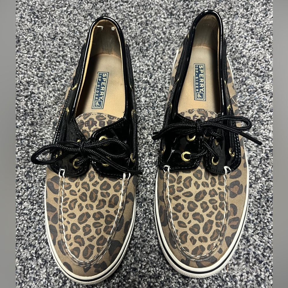 Sperry Black Patent Leather Shoes women’s size 7.5